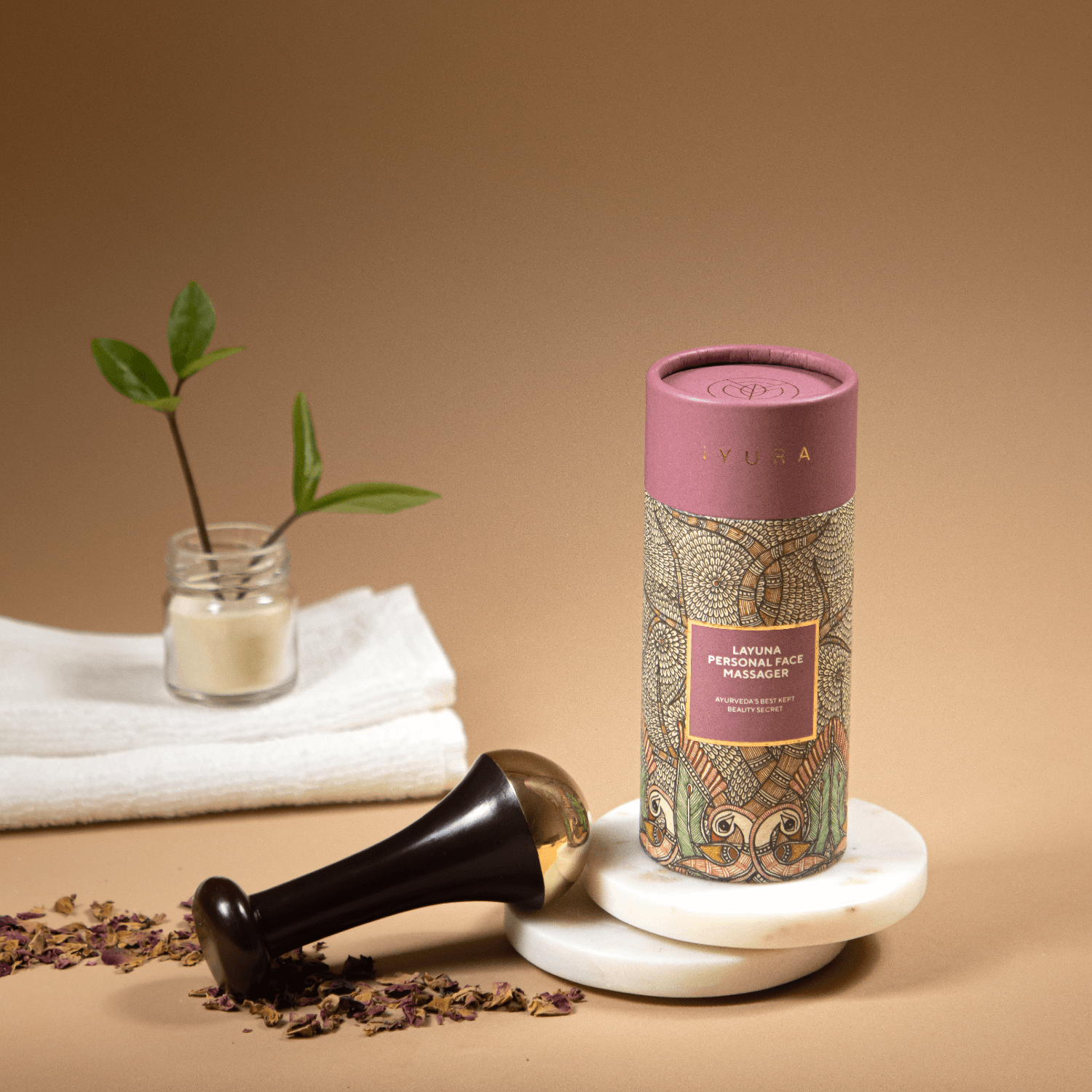 Layuna Osobní Obličejový Masážní Přístroj – Nejlépe Střežené Kosmetické Tajemství Ájurvédy (Layuna Personal Face Massager- Ayurveda's best kept beauty secret)